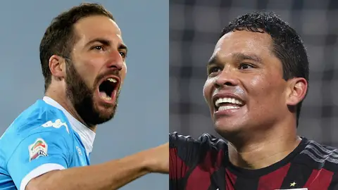 Gonzalo Higuaín y Carlos Bacca, objetivos del Atlético de Madrid Gonzalo Higuaín y Carlos Bacca, objetivos del Atlético de Madrid