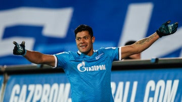Hulk celebra un gol con el Zenit de San Petersburgo