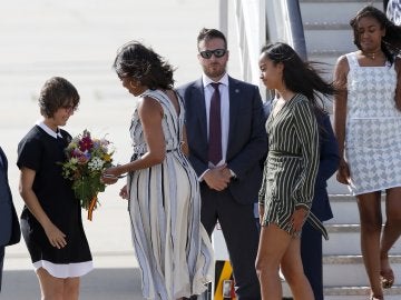 Michelle Obama llega a España