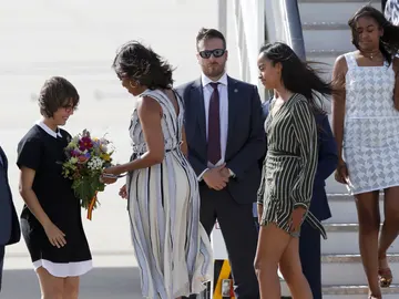 Michelle Obama llega a España Michelle Obama llega a España