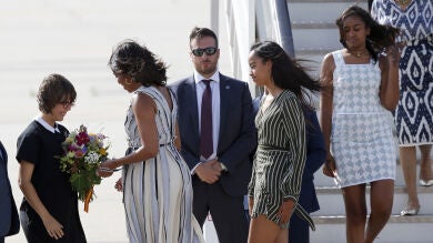  Michelle Obama presenta en España su proyecto por la educación infantil junto a la Reina Letizia