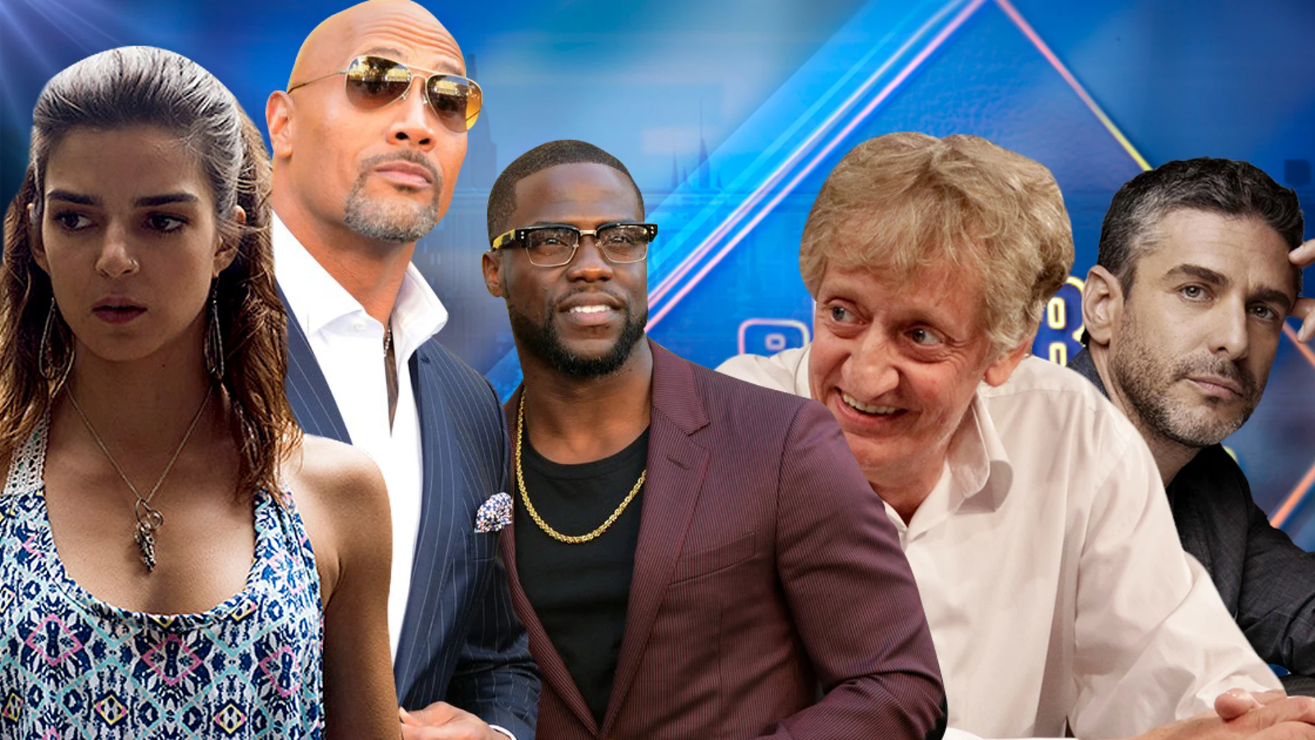 Clara Lago y Leonardo Sbaraglia, Dwayne Johnson y Kevin Hart y Enrique San Francisco en 'El Hormiguero'