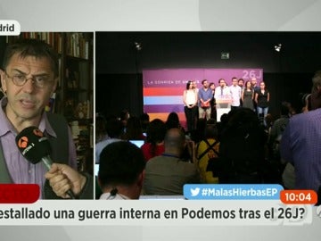 Frame 0.0 de: Monedero: "Unidos Podemos ha pecado de infantilismo" Frame 0.0 de: Monedero: "Unidos Podemos ha pecado de infantilismo"