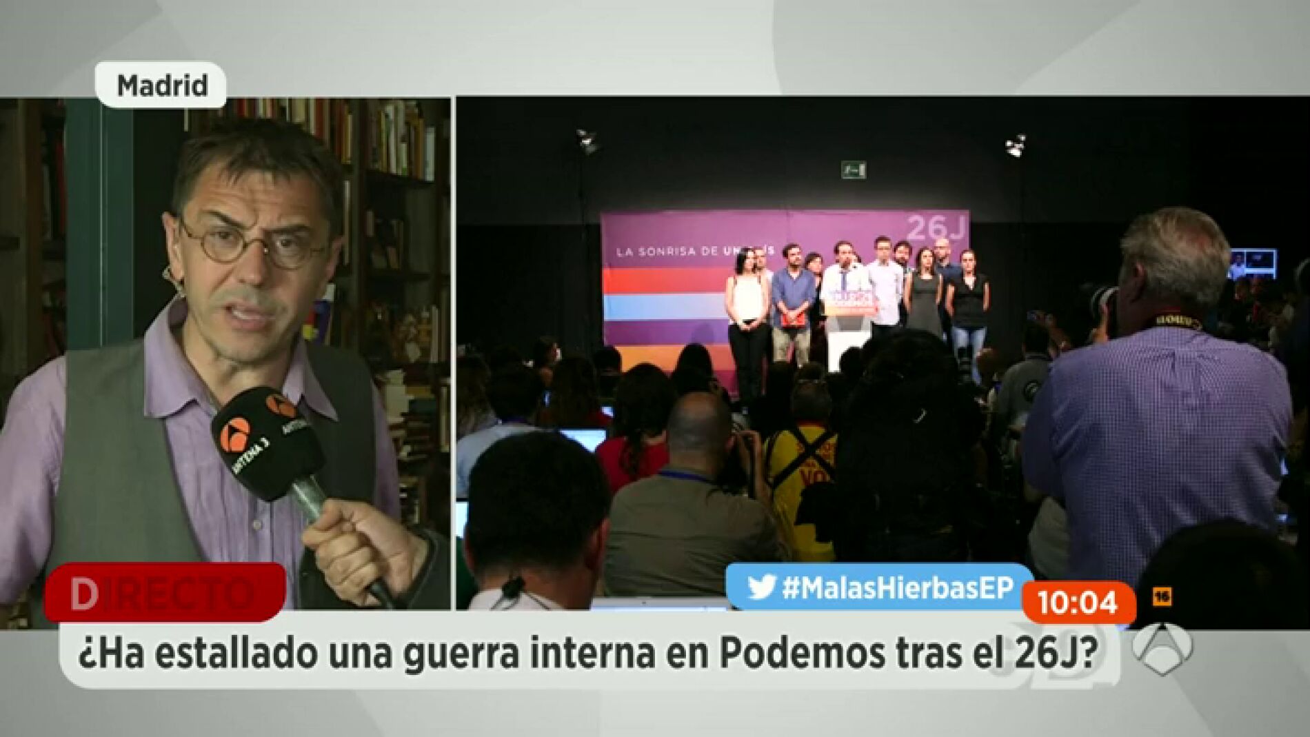 Frame 0.0 de: Monedero: "Unidos Podemos ha pecado de infantilismo"