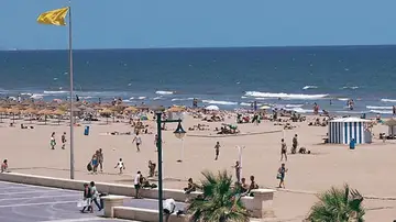Playa de Las Arenas, en Valencia. Playa de Las Arenas, en Valencia.