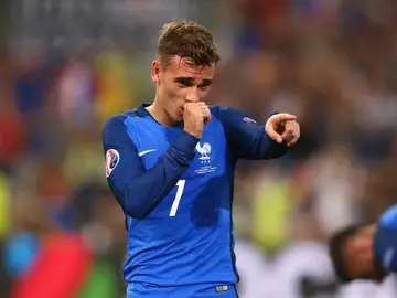 Griezmann celebra un gol con la selección francesa Griezmann celebra un gol con la selección francesa