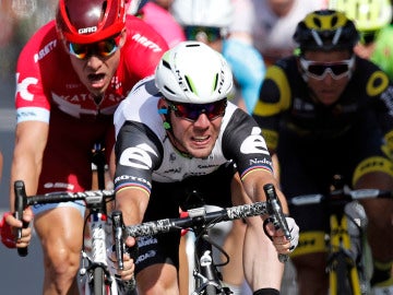 Cavendish, durante la etapa del Tour de Francia Cavendish, durante la etapa del Tour de Francia