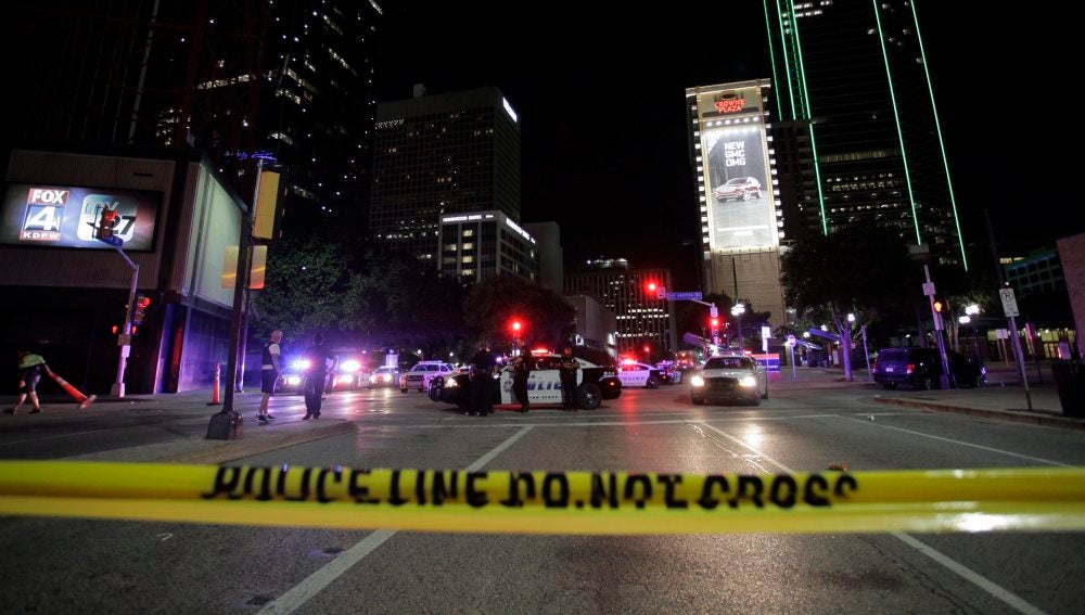 La polícia corta las calles de Dallas