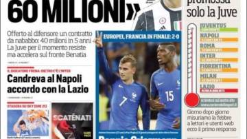 Portada de 'Corriere dello Sport'