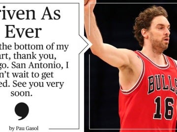 Pau Gasol, nuevo jugador de los Spurs