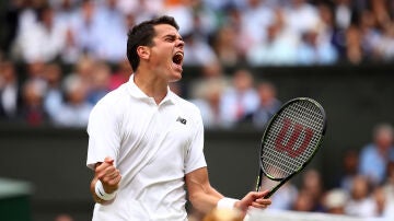 Raonic, eufórico tras acceder a su primera semis de Wimbledon