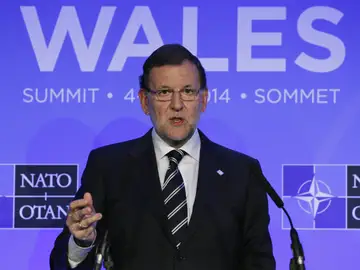 Mariano Rajoy en una cumbre de la OTAN Mariano Rajoy en una cumbre de la OTAN