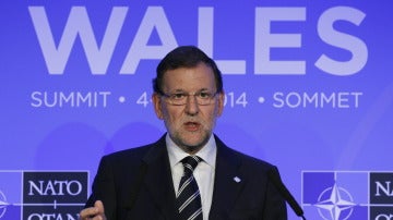 Mariano Rajoy en una cumbre de la OTAN