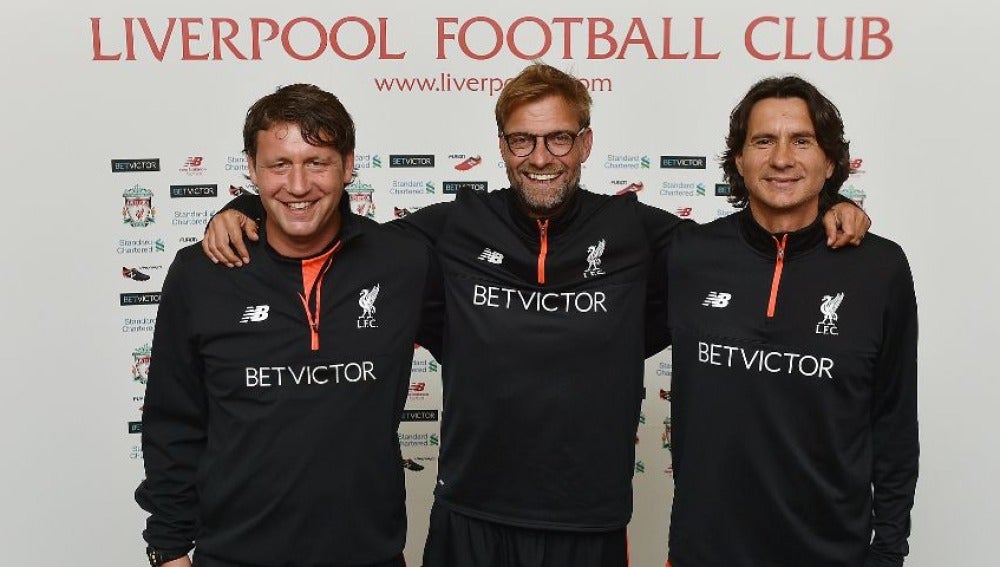 Jurgen Klopp en el acto de su renovación