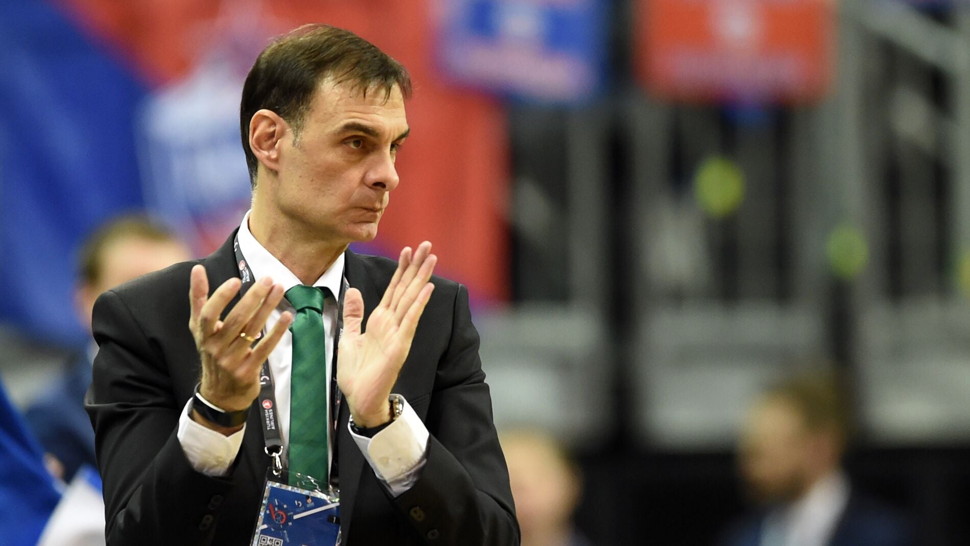 Georgios Bartzokas, en un partido de la Euroliga