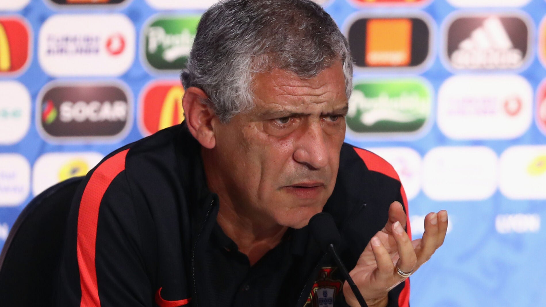 Fernando Santos, en rueda de prensa