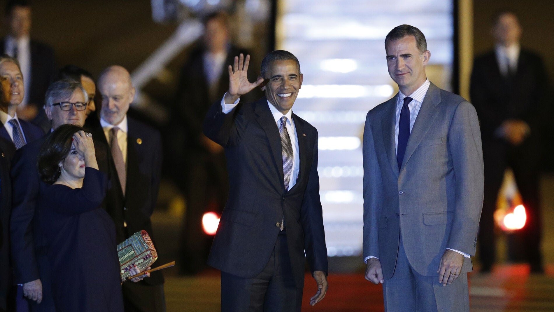 Obama llega a Madrid en su primera vista como presidente de EEUU