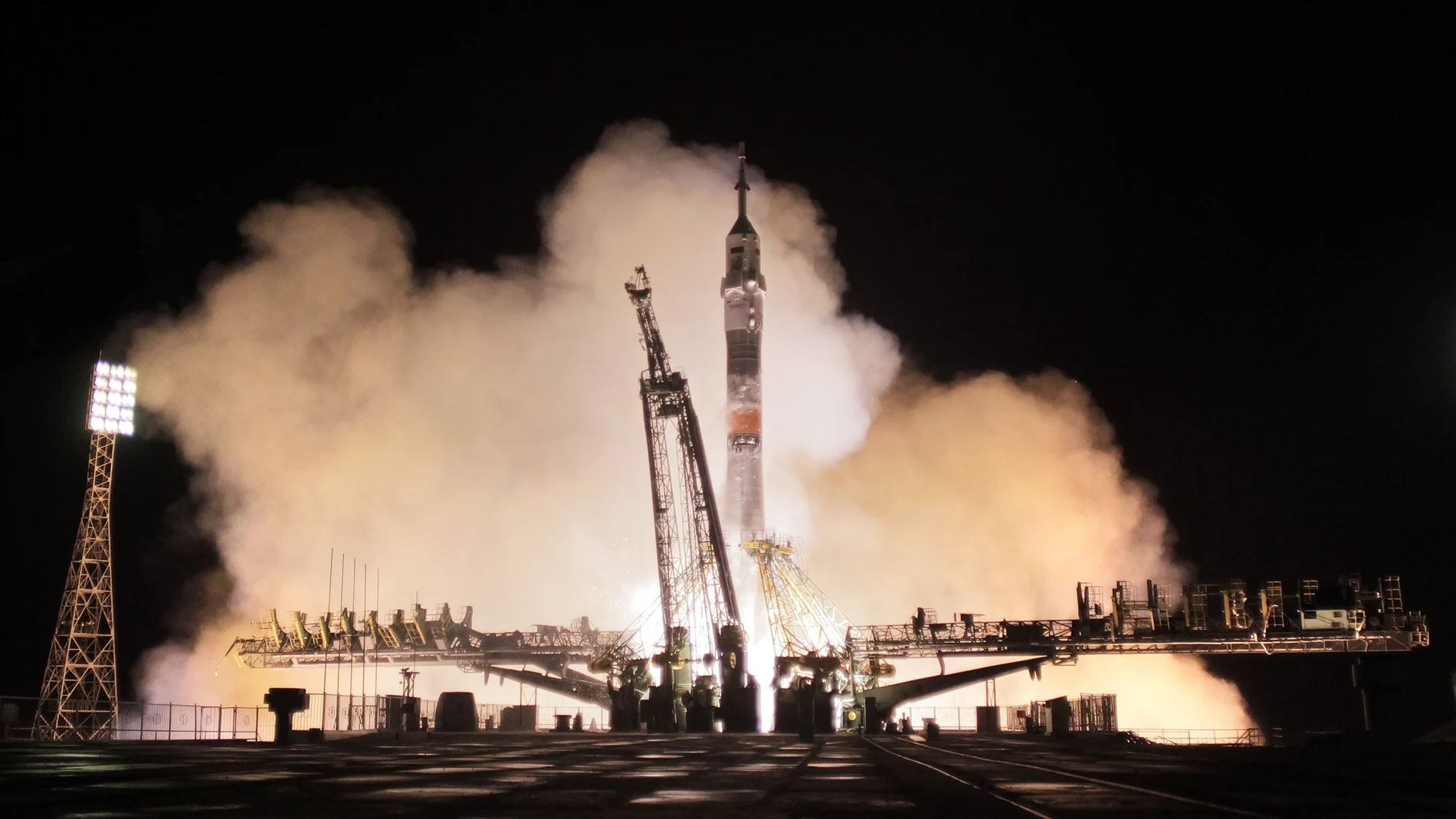 Fase del lanzamiento de un cohete Soyuz Fase del lanzamiento de un cohete Soyuz