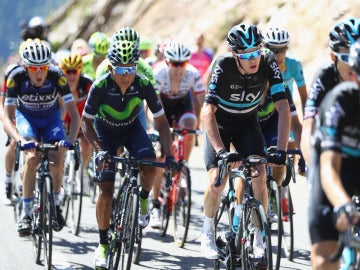 Nairo Quintana y Chris Froome, en la 8ª etapa del Tour