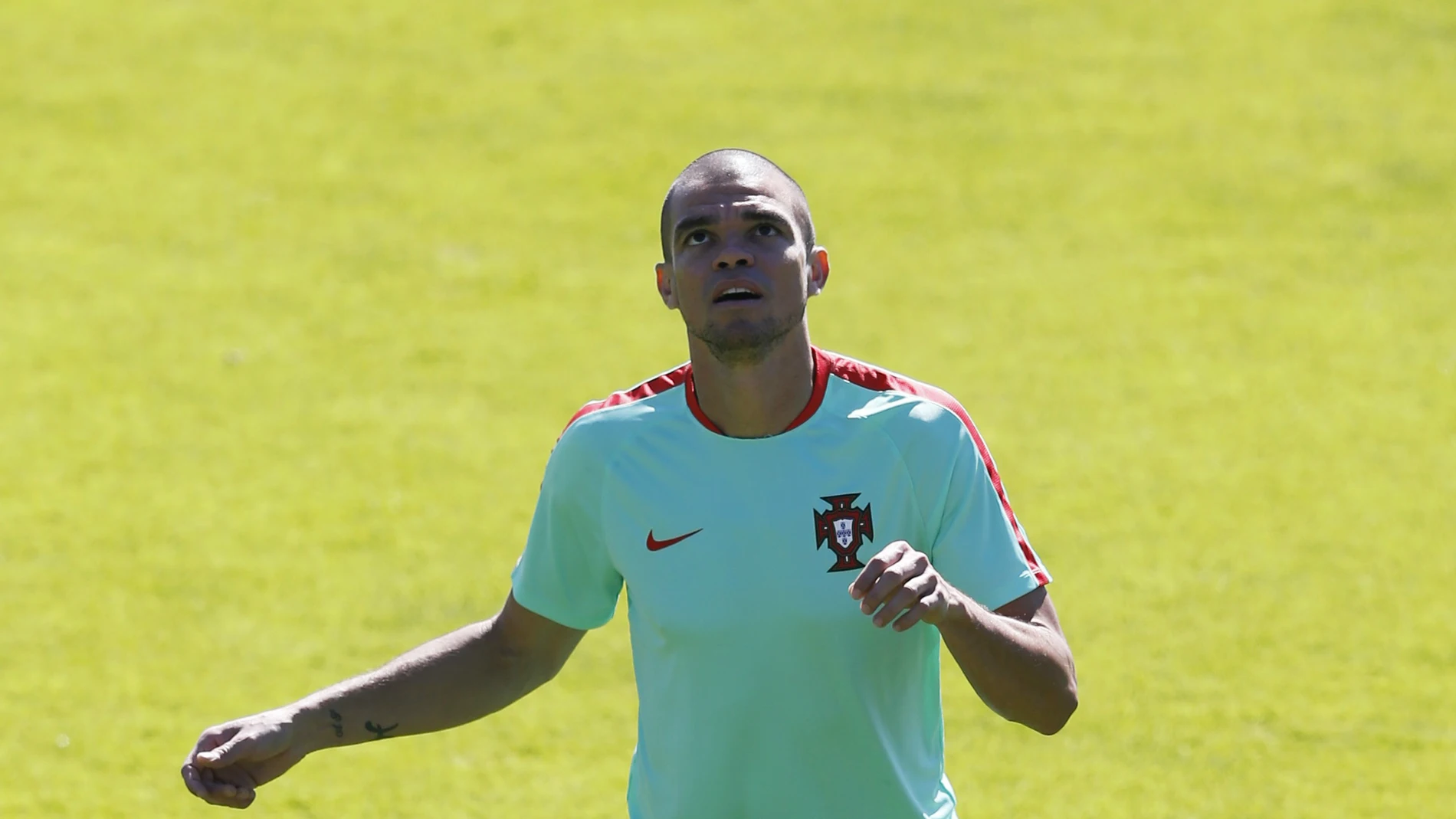 Pepe, en un entrenamiento Pepe, en un entrenamiento
