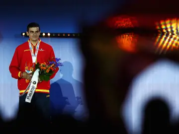 Bruno Hortelano, en el podio del Europeo Bruno Hortelano, en el podio del Europeo