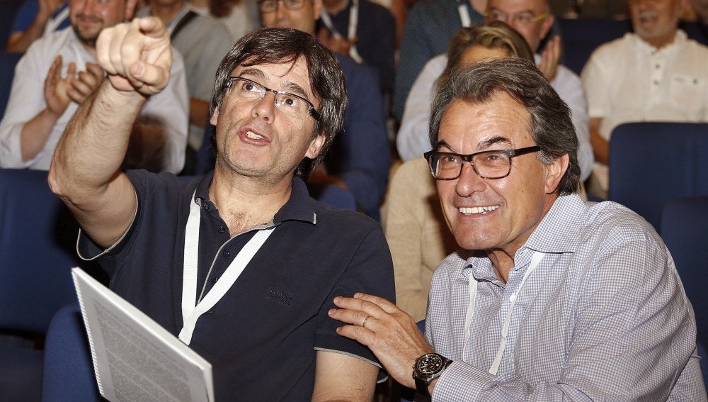 Carles Puigdemont y Artur Mas