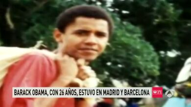 Un Obama 'mochilero' recorrió a pie Madrid y Barcelona cuando tenía 26 años