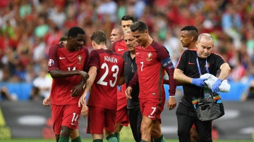 Cristiano Ronaldo se retira entre lágrimas de la final de la Eurocopa