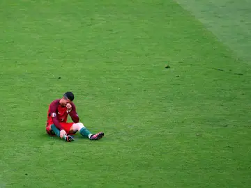 Cristiano no pudo contener las lágrimas al no poder continuar en la final Cristiano no pudo contener las lágrimas al no poder continuar en la final