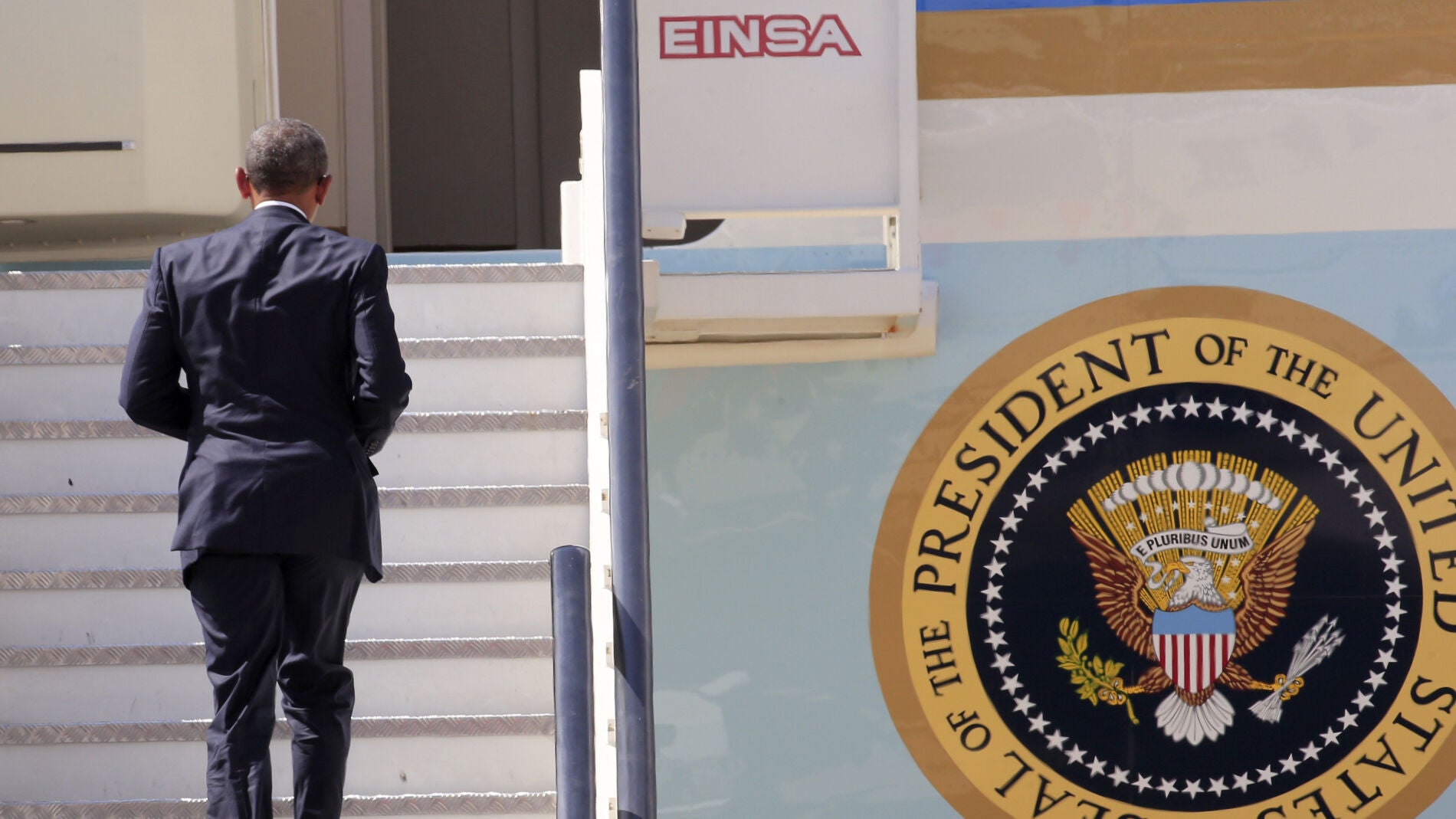 Obama se sube al Air Force One