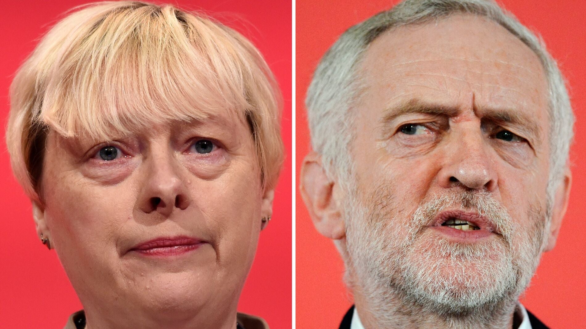 Angela Eagle y al l&iacute;der del Partido Laborista brit&aacute;nico, Jeremy Corbyn