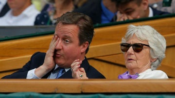 David Cameron, en el palco de Wimbledon
