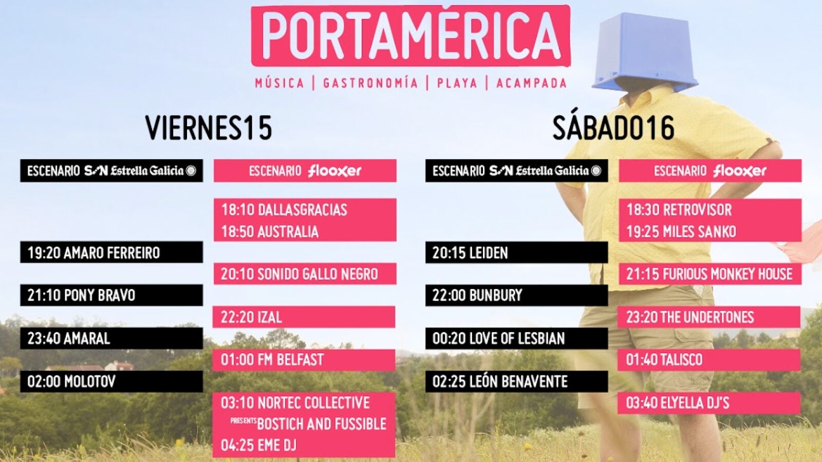 Bunbury, Amaral, The Undertones y Molotov centran el cartel del PortAmérica este viernes y sábado