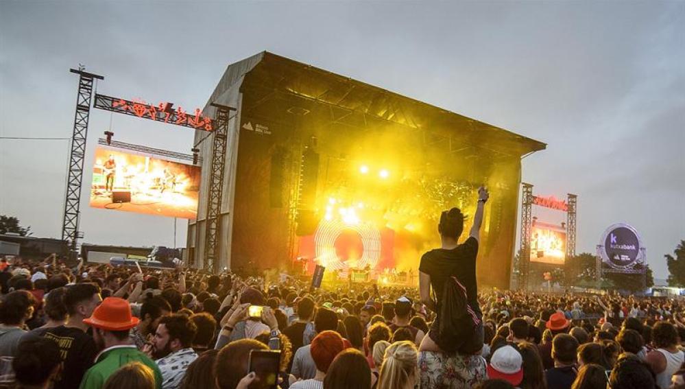 Imagen del escenario principal del festival BBK Live