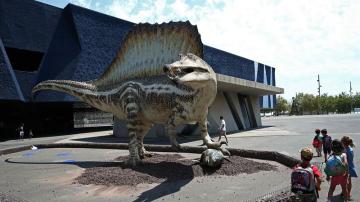 Reproducción a tamaño real del Spinosaurus
