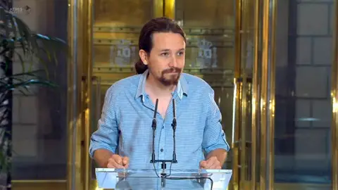 Pablo Iglesias, en rueda de prensa Pablo Iglesias, en rueda de prensa