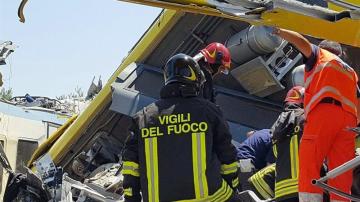 Accidente de tren en Italia