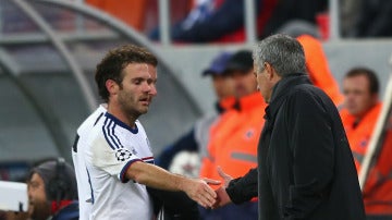 Mourinho y Mata en el Chelsea