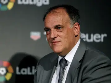 Javier Tebas, durante un acto Javier Tebas, durante un acto