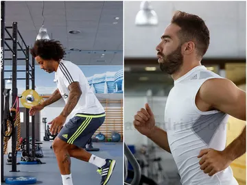 Marcelo y Carvajal volvieron a los entrenamientos Marcelo y Carvajal volvieron a los entrenamientos