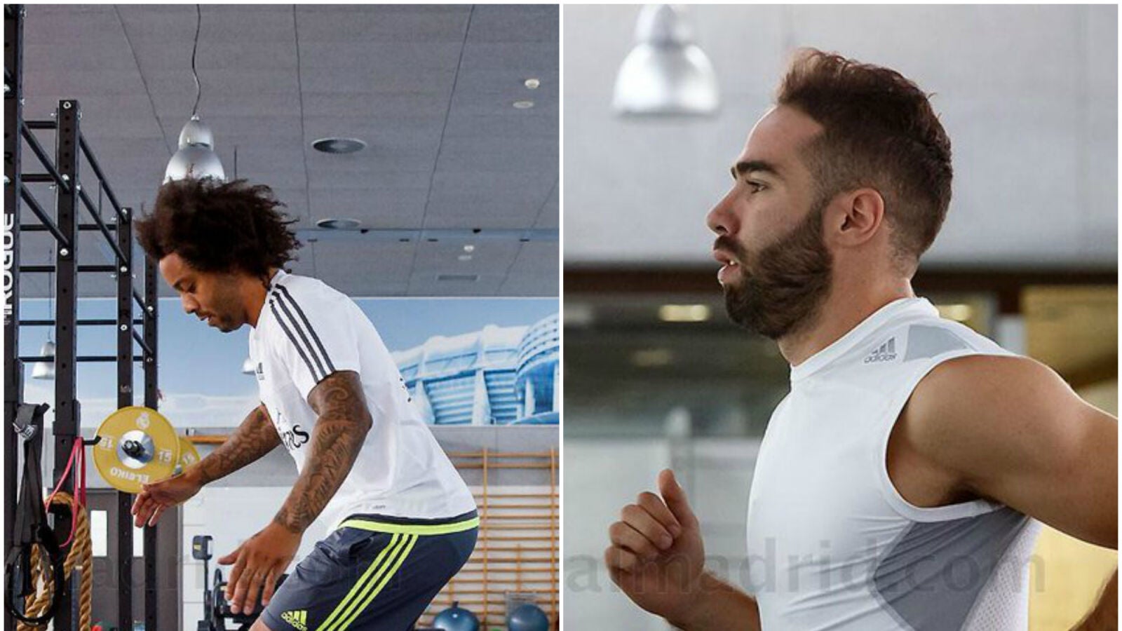 Marcelo y Carvajal acortan sus vacaciones y ya entrenan en Valdebebas