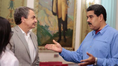 Zapatero se reúne con Maduro para intentar que Gobierno y oposición venezolana acuerden un diálogo