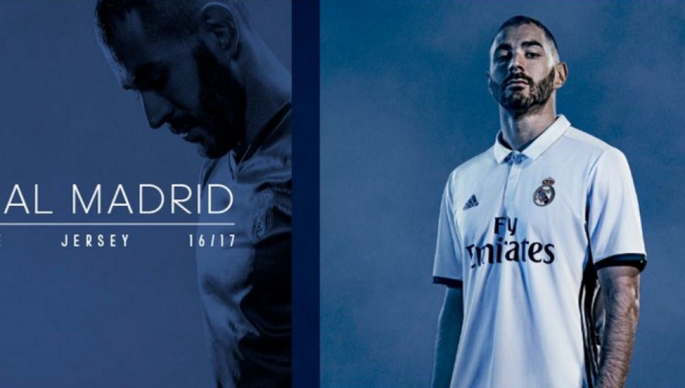 La primera equipación del Real Madrid para la temporad 2016/2017