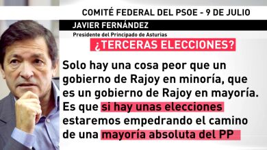 Duras críticas del presidente de Asturias en el Comité Federal del PSOE