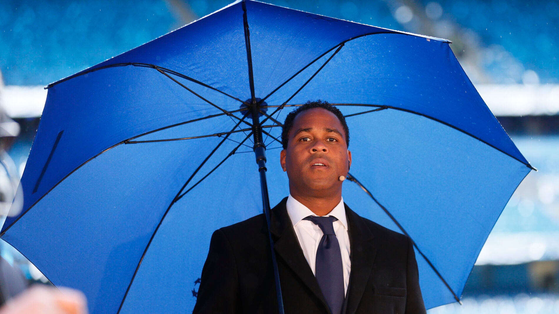 Kluivert, con un paraguas