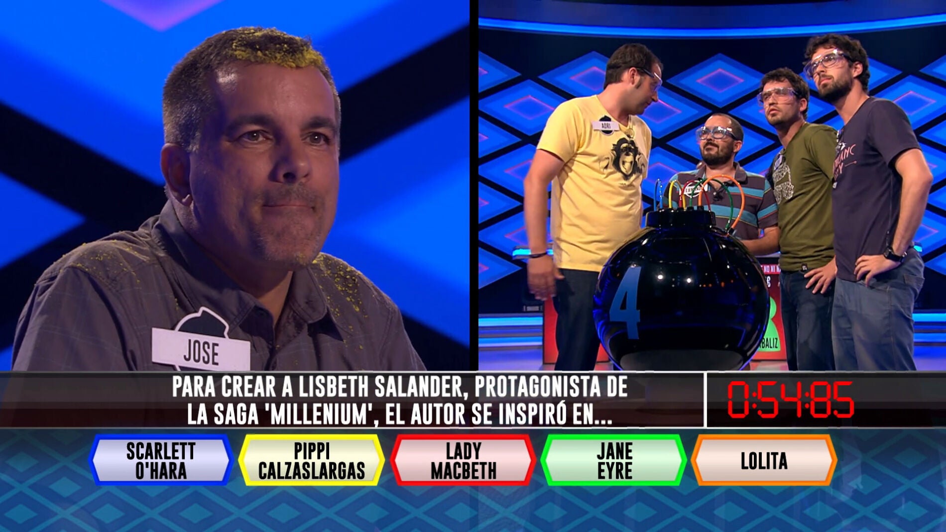 El equipo 'Moco de Pavo' acierta la pregunta sobre 'Millenium' 