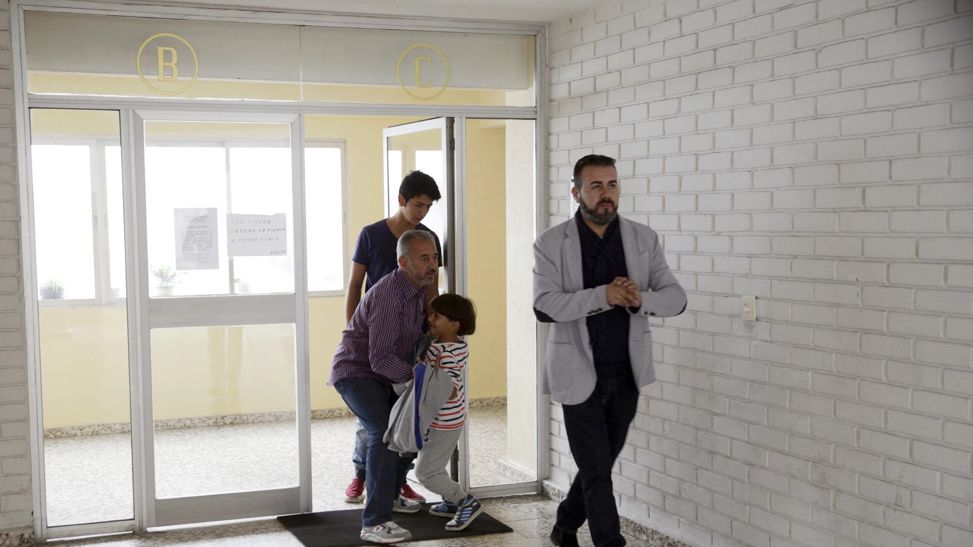 Miguel Ángel Galán, junto a Zaid y su padre Miguel Ángel Galán, junto a Zaid y su padre