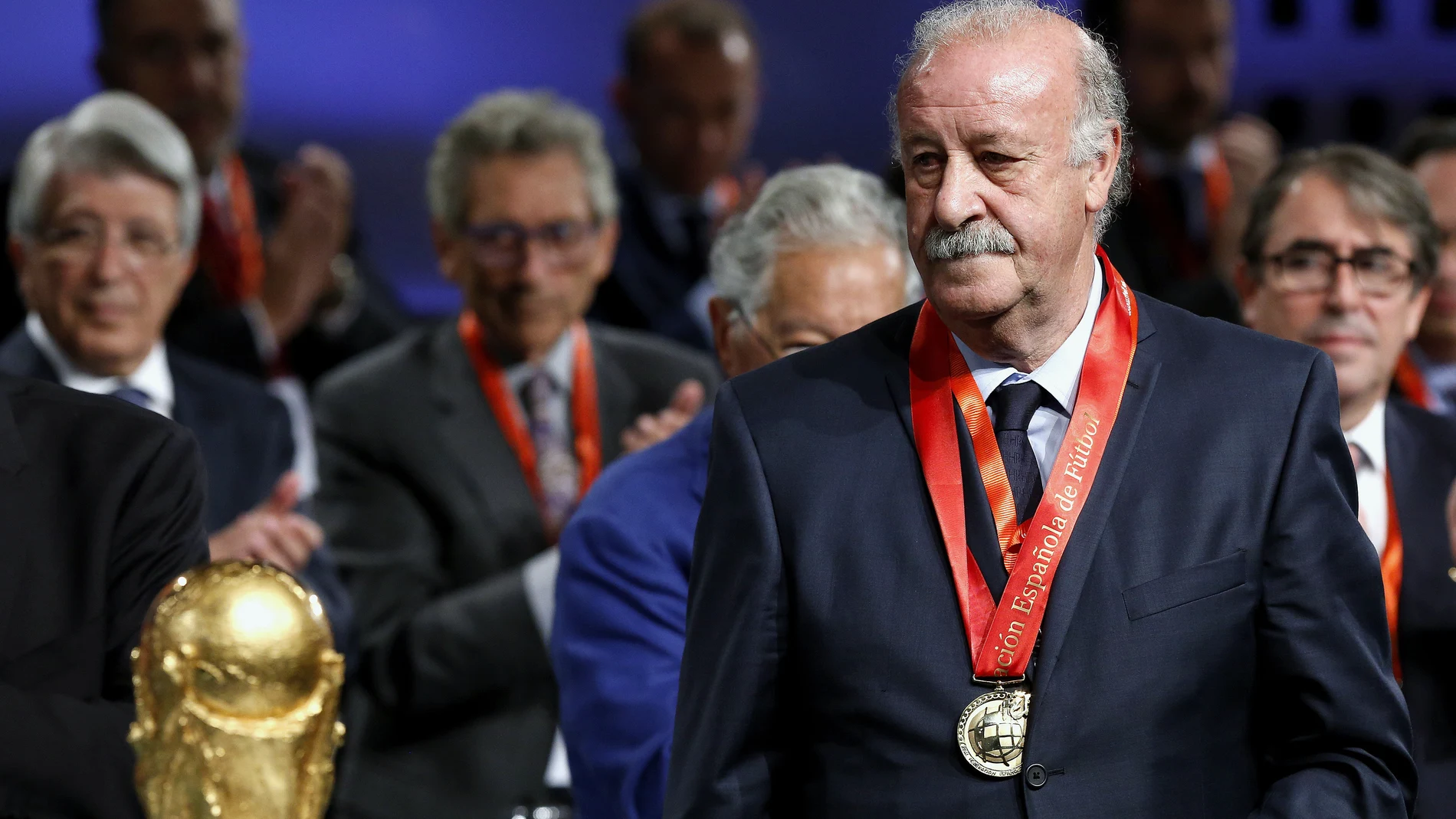 Del Bosque en su homenaje de la RFEF Del Bosque en su homenaje de la RFEF