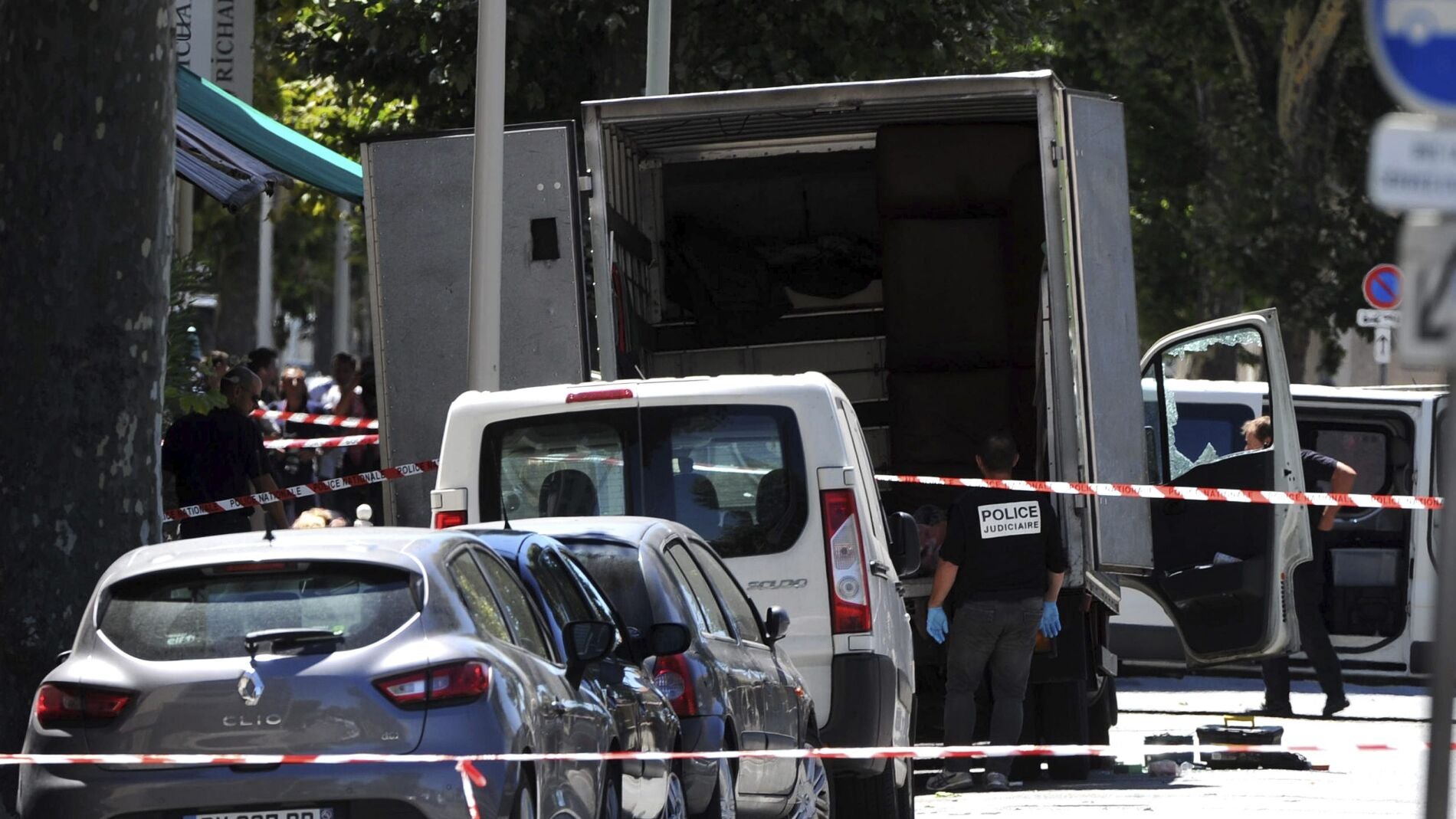 Cami&oacute;n del atentado en Niza
