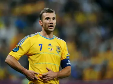Shevchenko, en un partido con Ucrania Shevchenko, en un partido con Ucrania